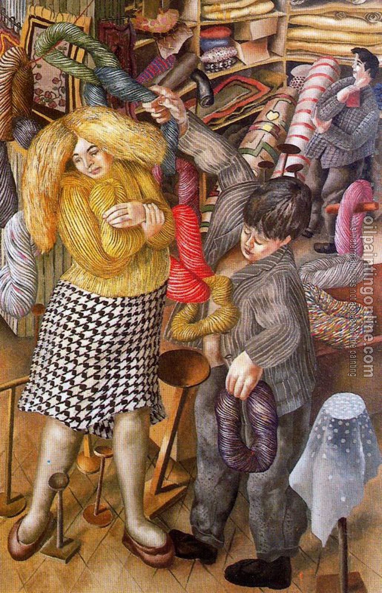 Stanley Spencer - The Woolshop